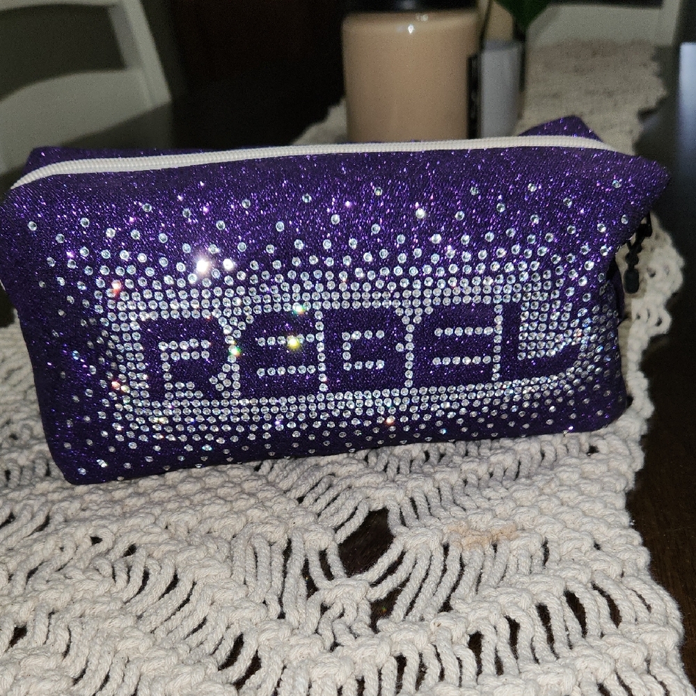 Rebel Athletic Dazzling Purple Cosmetic Case